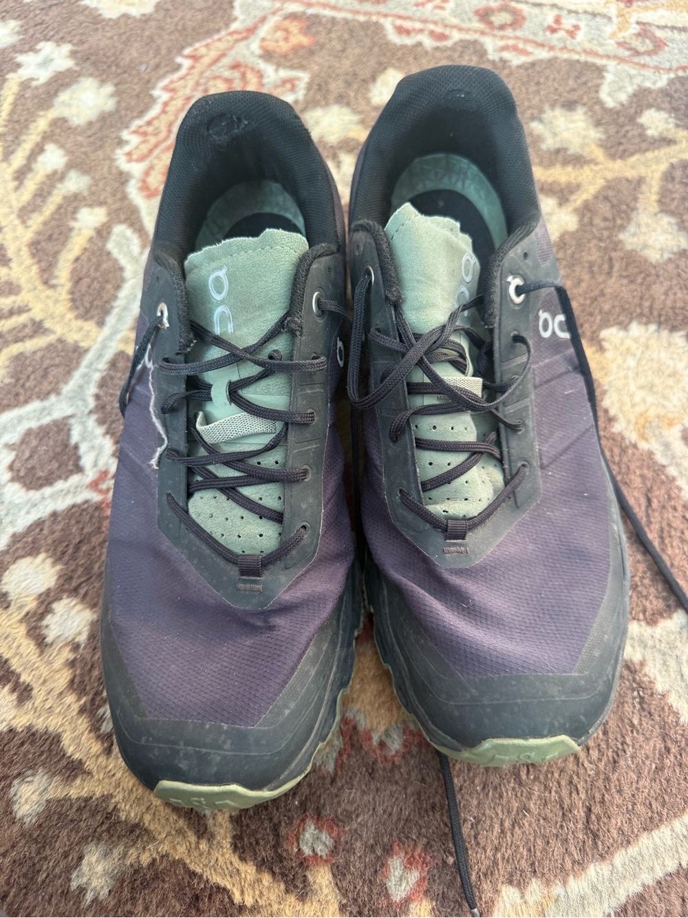 On Running Running Men’s Trail Shoes — Black and Olive